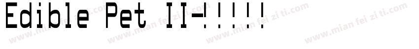Edible Pet II字体转换
